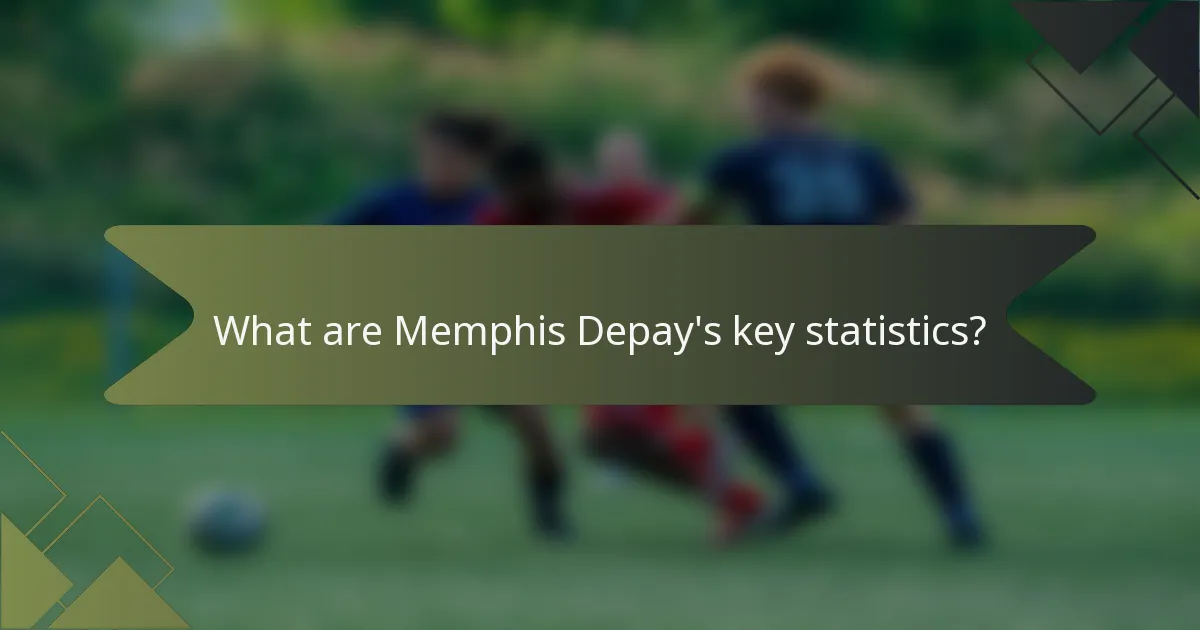 What are Memphis Depay's key statistics?